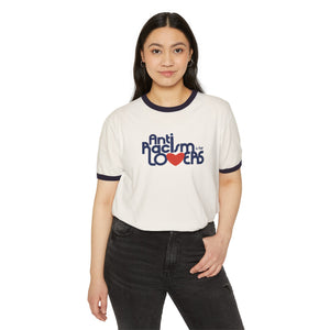 Anti Racism Is For LOVERS Cotton Ringer T-Shirt